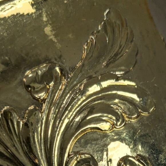 Vintage Hollywood Regency Homco Gold Ornate Plastic Wall Planter Pockets Pair - Picture 5 of 8